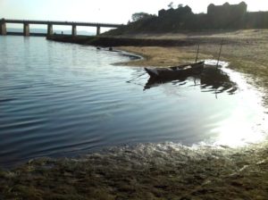 Naraj Dam river bank